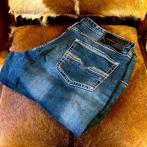 Mens Rock and Roll Cowboy Denim Jeans 40x32